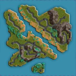 Demoland - Small (S) - second map available for trial players : 11 countries