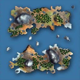 Twin Islands - Medium (M) : 21 countries
